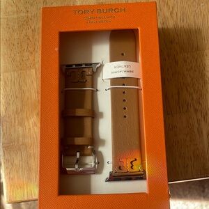 Tory Burch Tan Leather Apple Watch Band